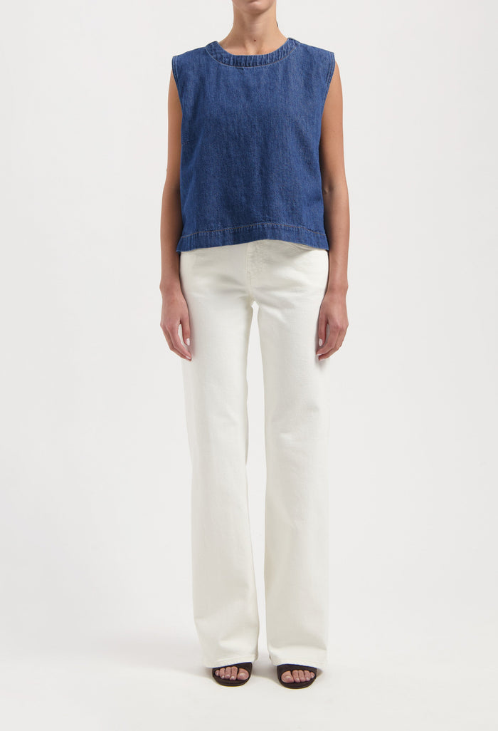 Noa Top - Stone Indigo