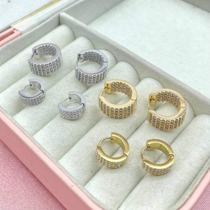 Orecchini a cerchio brill - Iride Shop - Accessori da Donna