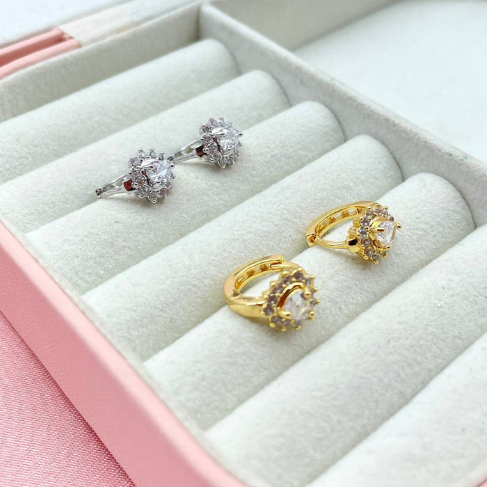 Orecchini a cuore diamond