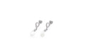 Orecchini a goccia con pendente perla in argento 925