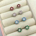 Orecchini a lobo con margherite in argento 925 - Iride shop - accessori donna