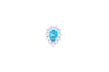 Orecchini a lobo cristal oval in argento 925 - Iride Shop - Accessori da Donna