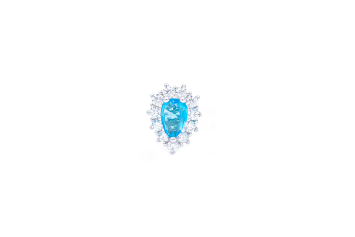 Orecchini a lobo cristal oval in argento 925 - Iride Shop - Accessori da Donna