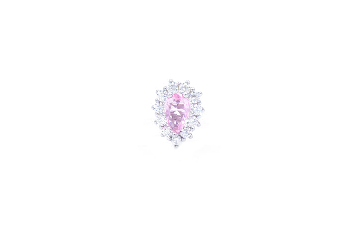 Orecchini a lobo cristal oval in argento 925 - Iride Shop - Accessori da Donna
