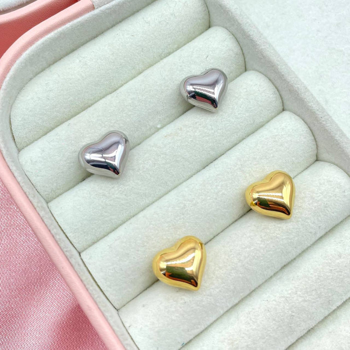 Orecchini a lobo cuore simply - Iride Shop - Accessori da Donna