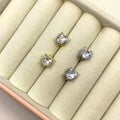 Orecchini a lobo diamond in argento 925 - Iride Shop - Accessori da Donna