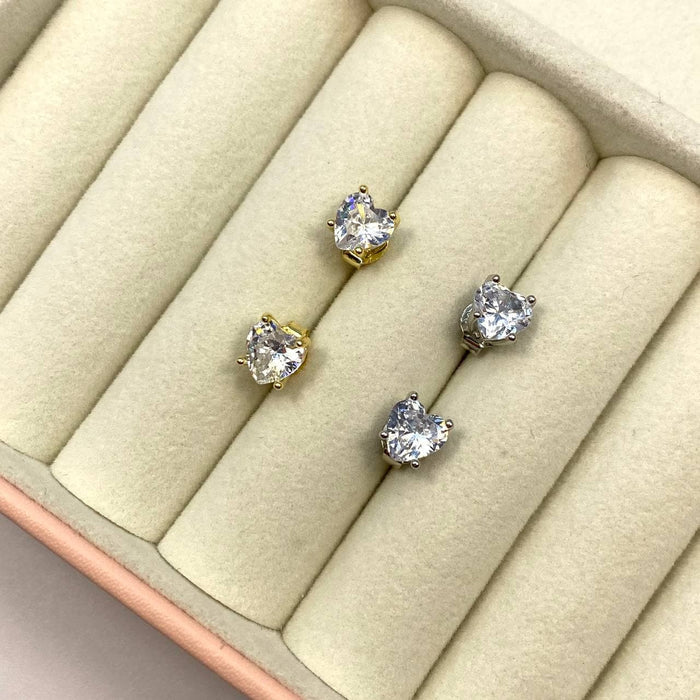 Orecchini a lobo diamond in argento 925 - Iride Shop - Accessori da Donna