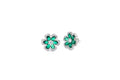 Orecchini a lobo fiore colour in argento 925