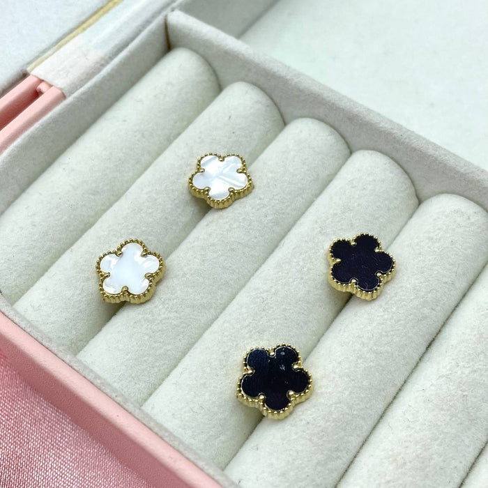 Orecchini a lobo quadrifoglio - Iride Shop - Accessori da Donna