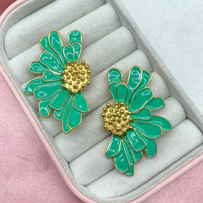 Orecchini big flower colour - Iride Shop - Accessori da Donna