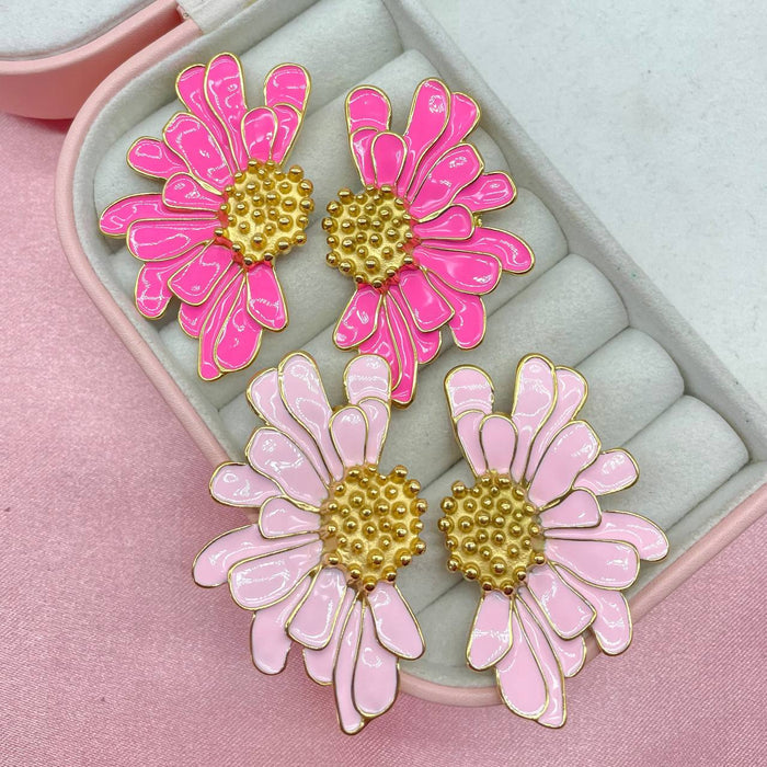 Orecchini big flower colour - Iride Shop - Accessori da Donna