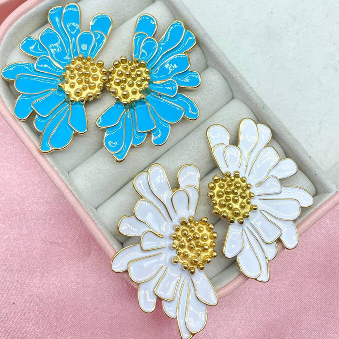 Orecchini big flower colour - Iride Shop - Accessori da Donna