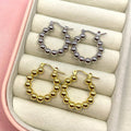 Orecchini cerchietti balls in argento 925 - Iride shop - accessori donna