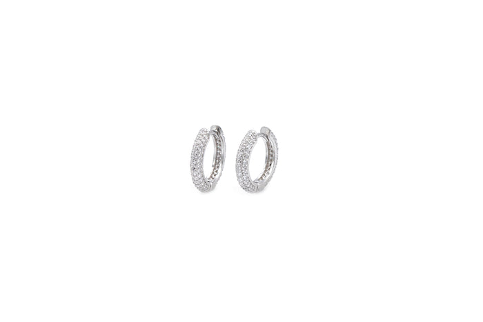 Orecchini circle brill in argento 925