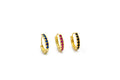 Orecchini circle simply colour in argento 925