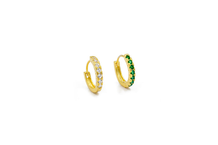 Orecchini circle simply colour in argento 925