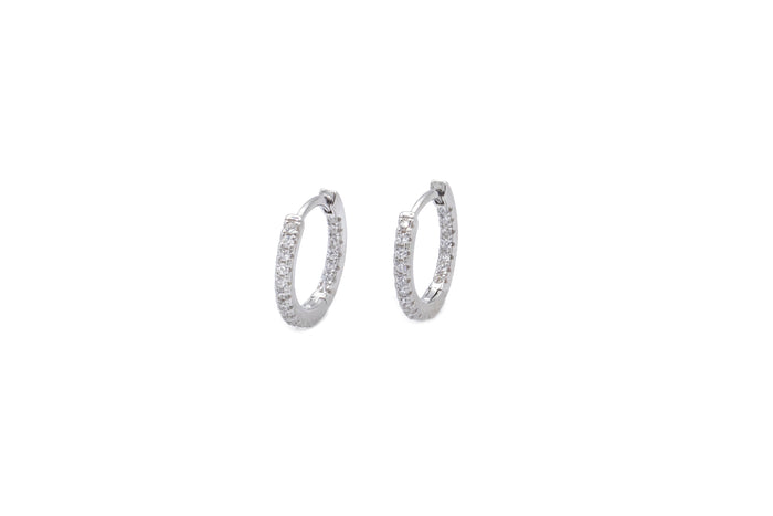 Orecchini circle simply colour in argento 925