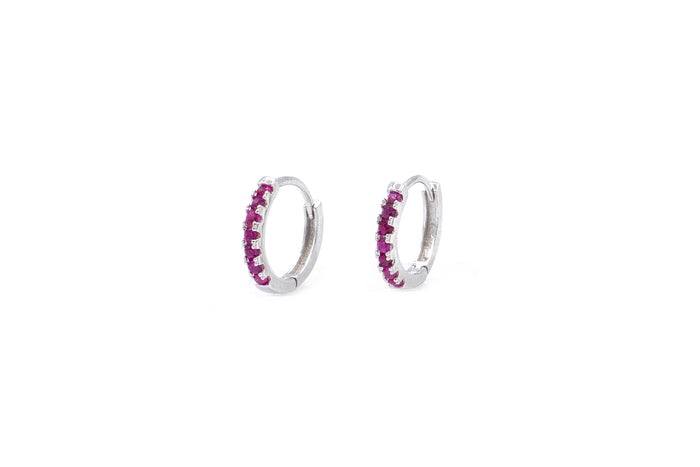 Orecchini circle simply colour in argento 925