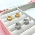 Orecchini circle total bril - Iride Shop - Accessori da Donna