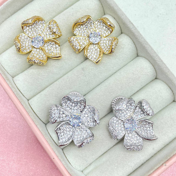 Orecchini flower brill - Iride Shop - Accessori da Donna