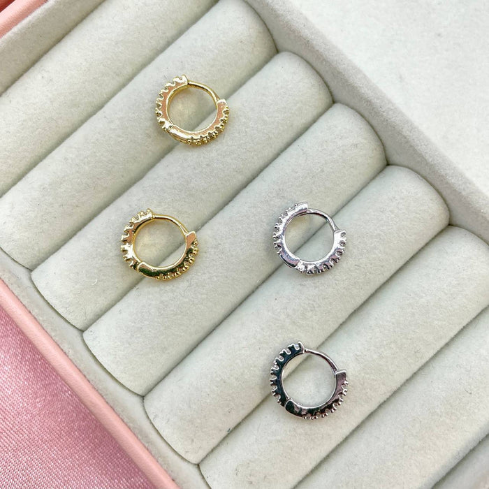 Orecchini mini cerchietti 1 cm