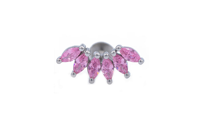 Orecchini multi fogliolina colour in argento 925