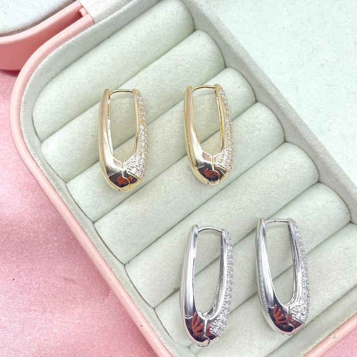 Orecchini oval bril