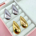 Orecchini pendent goccia oval