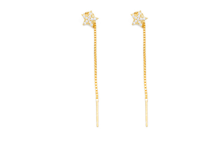Orecchini pendenti loveli star in argento 925