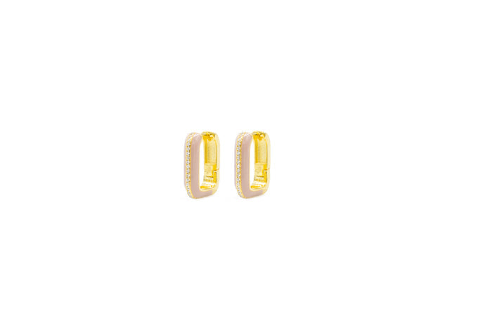 Orecchini rectangular colour in argento 925