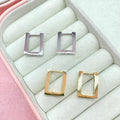 Orecchini rectangular geometric - Iride Shop - Accessori da Donna