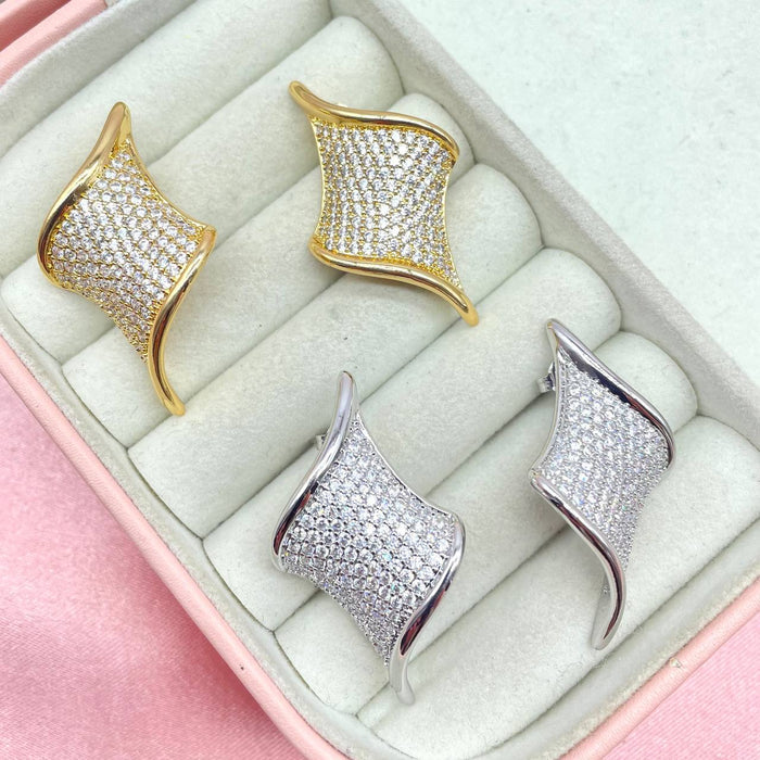 Orecchini square bril - Iride Shop - Accessori da Donna