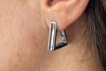 Orecchini triangle in argento 925
