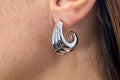 Orecchini triple a goccia in argento 925