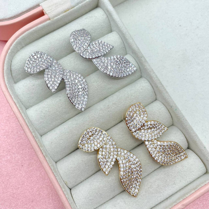 Orecchini triple petal bril - Iride Shop - Accessori da Donna