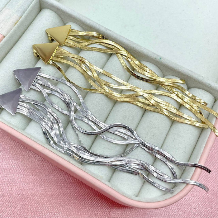 Orecchini triple v pendent - Iride Shop - Accessori da Donna