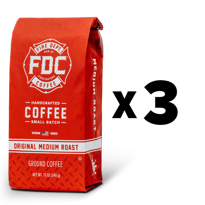 Original Medium Roast Ground - 3 Month Prepaid Subscription Fire Department Coffee