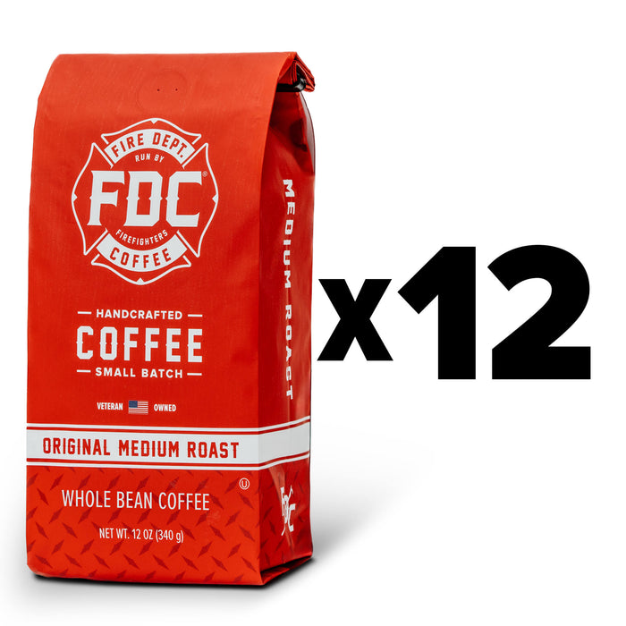 Original Medium Roast Whole Bean - 12 Month Prepaid Subscription Fire Department Coffee