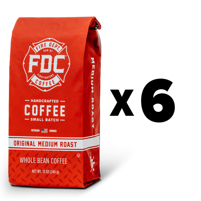 Original Medium Roast Whole Bean - 6 Month Prepaid Subscription Fire Department Coffee