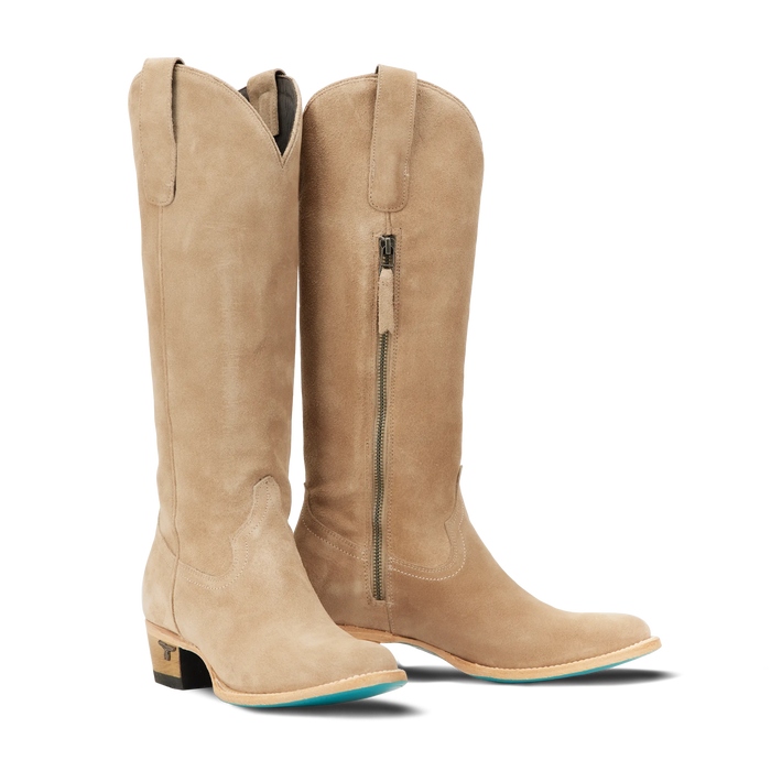 Plain Jane Boot - Latte Suede **Final Sale** Ladies Boot Latte Suede Western Fashion by Lane