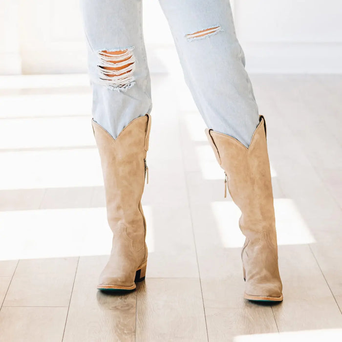 Plain Jane Boot - Latte Suede **Final Sale** Ladies Boot Western Fashion by Lane