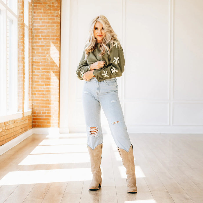 Plain Jane Boot - Latte Suede **Final Sale** Ladies Boot Western Fashion by Lane