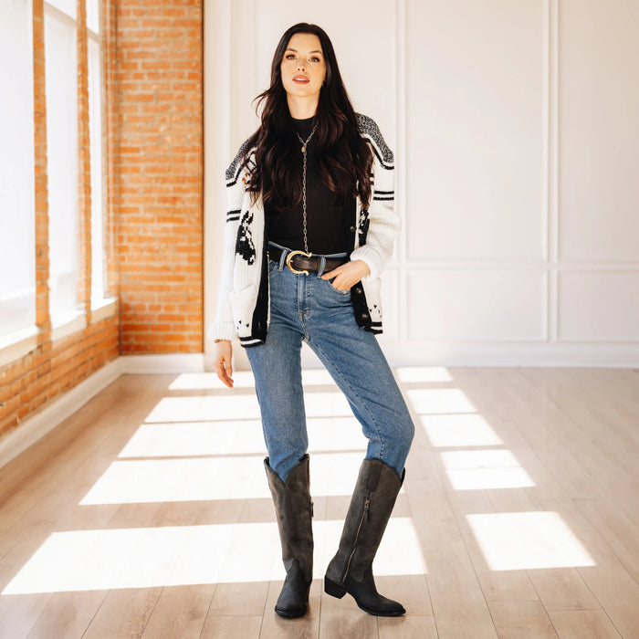 Plain Jane Boot - Matte Black **Final Sale** Ladies Boot Western Fashion by Lane