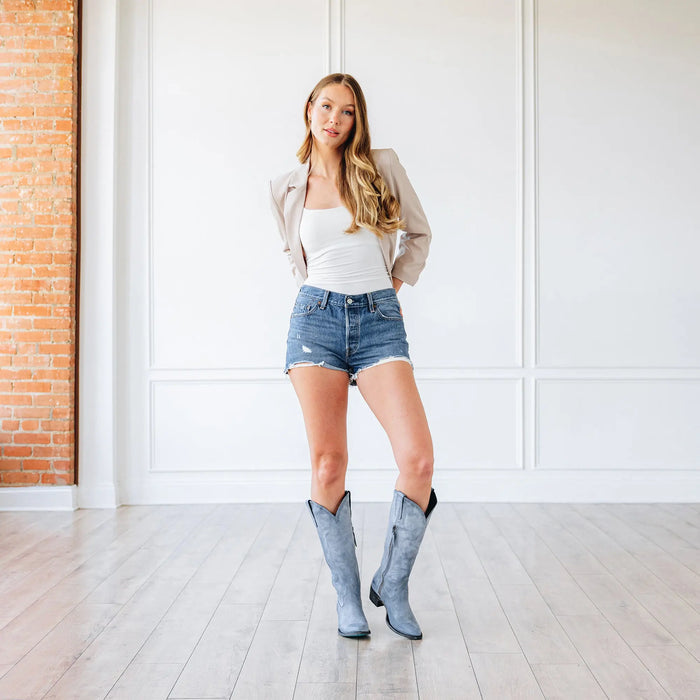 Plain Jane Boot - Washed Denim **Final Sale** Ladies Boot Western Fashion by Lane