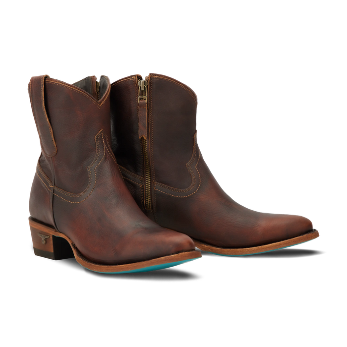 Plain Jane Bootie - Cognac Ladies Bootie Cognac Western Fashion by Lane