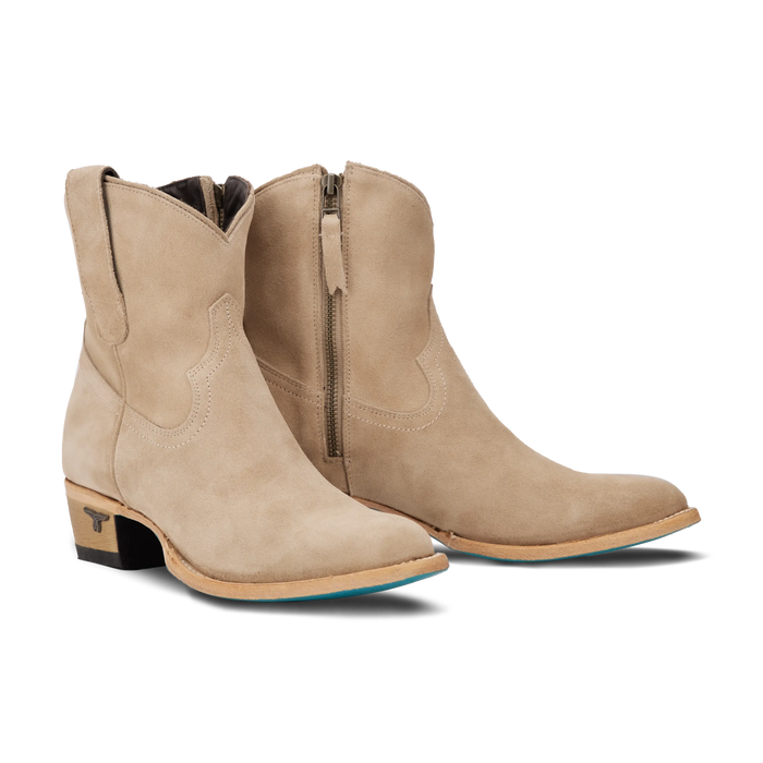 Plain Jane Bootie - Latte Suede Ladies Bootie Latte Suede Western Fashion by Lane