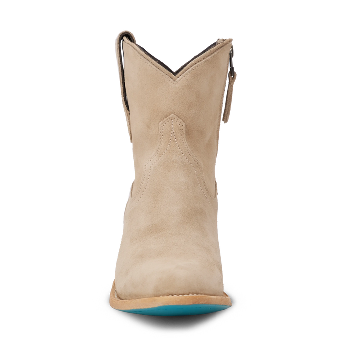Plain Jane Bootie - Latte Suede Ladies Bootie Western Fashion by Lane