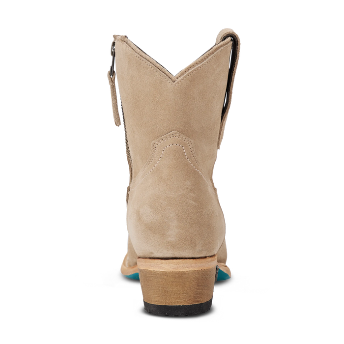 Plain Jane Bootie - Latte Suede Ladies Bootie Western Fashion by Lane