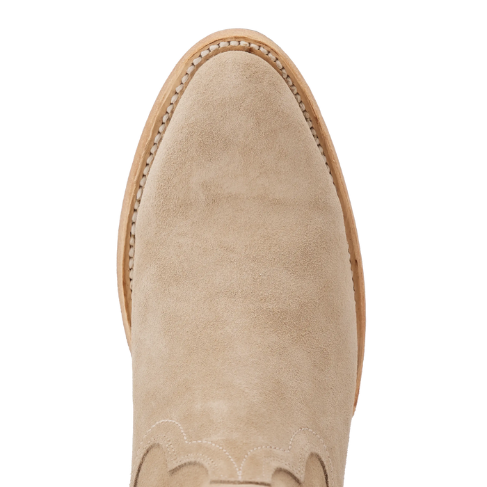Plain Jane Bootie - Latte Suede Ladies Bootie Western Fashion by Lane