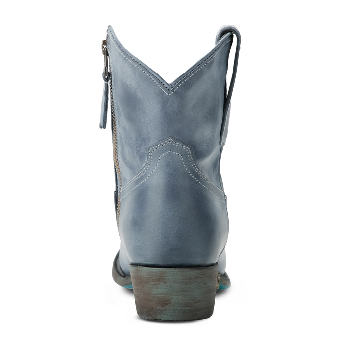 Plain Jane Bootie - Washed Denim Ladies Bootie Western Fashion by Lane